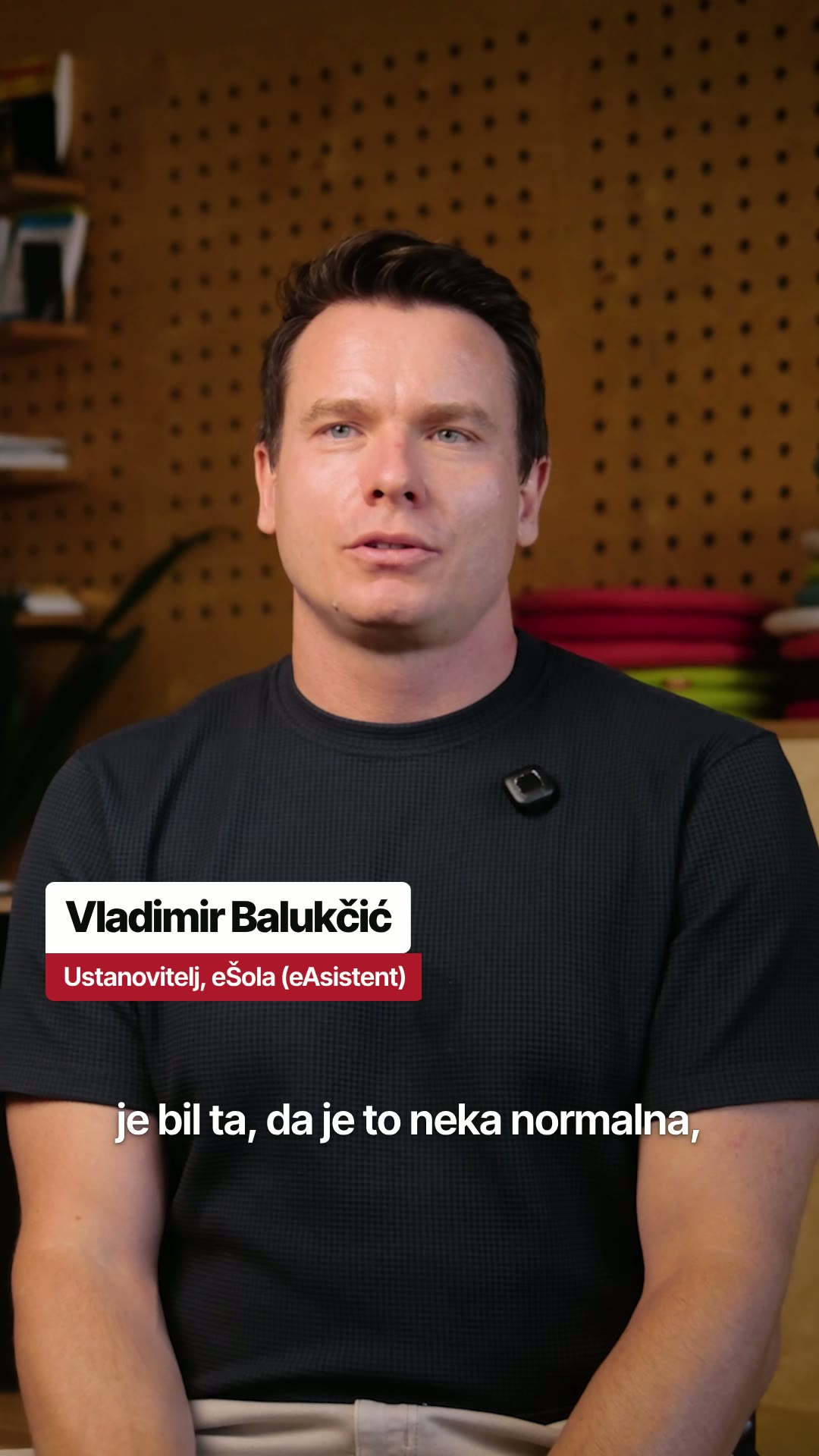 Vladimir Balukčić, ustanovitelj E-Šole (E-Asistent), v video mnenju: telefonska tajnica Talk9
